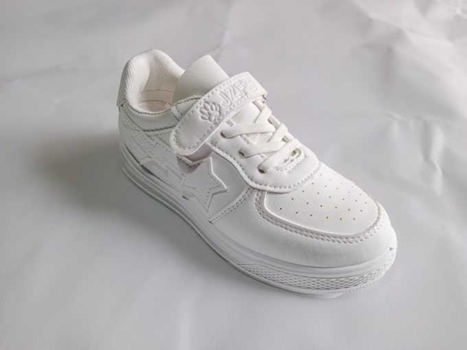 Kids White School Joggers