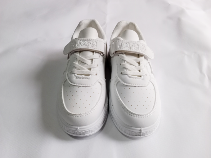 Kids White School Joggers